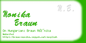 monika braun business card